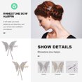 thumbnail image 2 of 2 piezas de rianas del rehinestona clips buck clips niña decoraciones para el cabello, 2 of 6