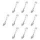 thumbnail image 5 of Cuchara tenedor multifunción de acero inoxidable para acampar, 10 piezas, para mochileros Plata, 5 of 8