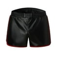 thumbnail image 2 of Munlar Mens Shorts,Men's spring and summer pure casual leather pants with short straps, 2 of 7