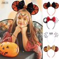 thumbnail image 2 of Diadema con orejas de ratón de Disney para niña, Diadema con lazo de lentejuelas para Halloween, accesorios para el cabello para fiesta de Cosplay, 2023 Fivean unisex, 2 of 2