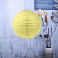 thumbnail image 4 of Linterna de papel china redonda de 10 pulgadas, decoración de lámpara de bola colgante DIY (amarillo), 4 of 8