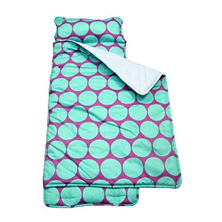 SoHo Daycare Nap Mat | Lightweight Easy Rollup w/ Carrying Strap and Removable Pillow (Purple