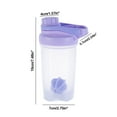 thumbnail image 4 of JilgTeok 3 Packs Protein Powder Water Bottle Shaker Bottle Protein Shakes Cup with Scale Plastic Cup Handheld Bottle for Fitness Sports 500ml, 4 of 7