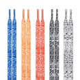 thumbnail image 1 of Paquete de 5 cordones NQ con brillo nocturno estampado de flores anacardo 140 cm multicolor, 1 of 5