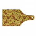 thumbnail image 1 of Autumn Cutting Board, Shady Fall Oak Maple Tree Leaves on Faded Tones Seasonal Foliage Art, Decorative Tempered Glass Cutting and Serving Board, Wine Bottle Shape, Earth Yellow Marigold, by Ambesonne, 1 of 1