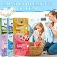 thumbnail image 3 of Laundry Detergent Sheets, 40 Laundry Sheets, Eco-Friendly, Plastic-Free, Space Saving, Fast Dissolve & Hypoallergenic, Laundry Detergent for Home Dorms Essentials, 3 of 7