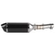 thumbnail image 1 of Tubo de Enlace de Escape Bling Bling Silenciador Deslizante de Acero Inoxidable Estilo de Fibra de Carbono, 1 of 12