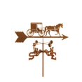 thumbnail image 1 of EZ Vane EZ1508-PT Girouette de Cheval et Buggy avec Support de Poteau, 1 of 1