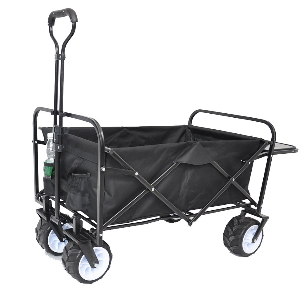Folding Wagon Cart Collapsible Folding Garden Cart Beach Utility