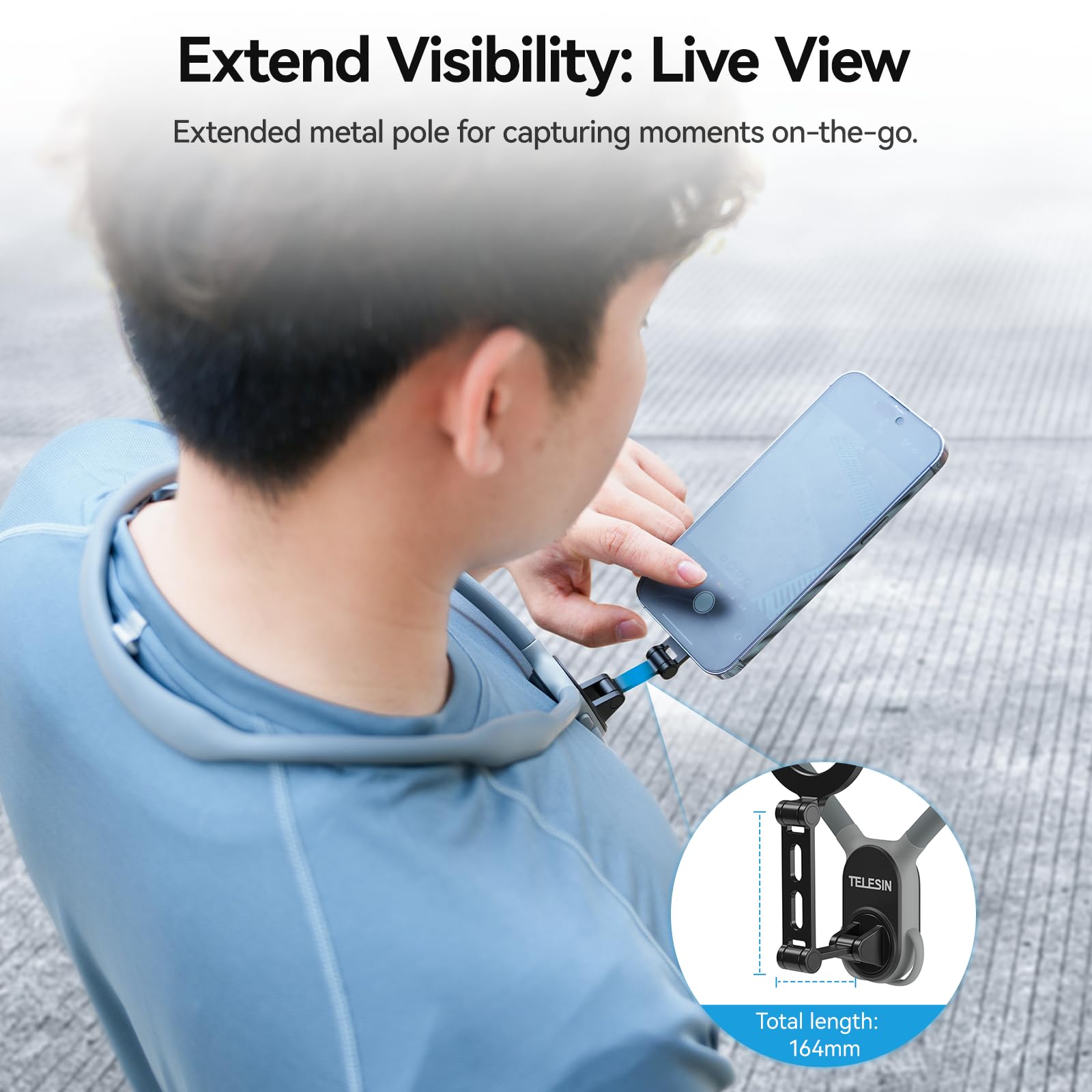 BRDRC Neck Phone Holder Mount (with Anti-Vibration Botswana