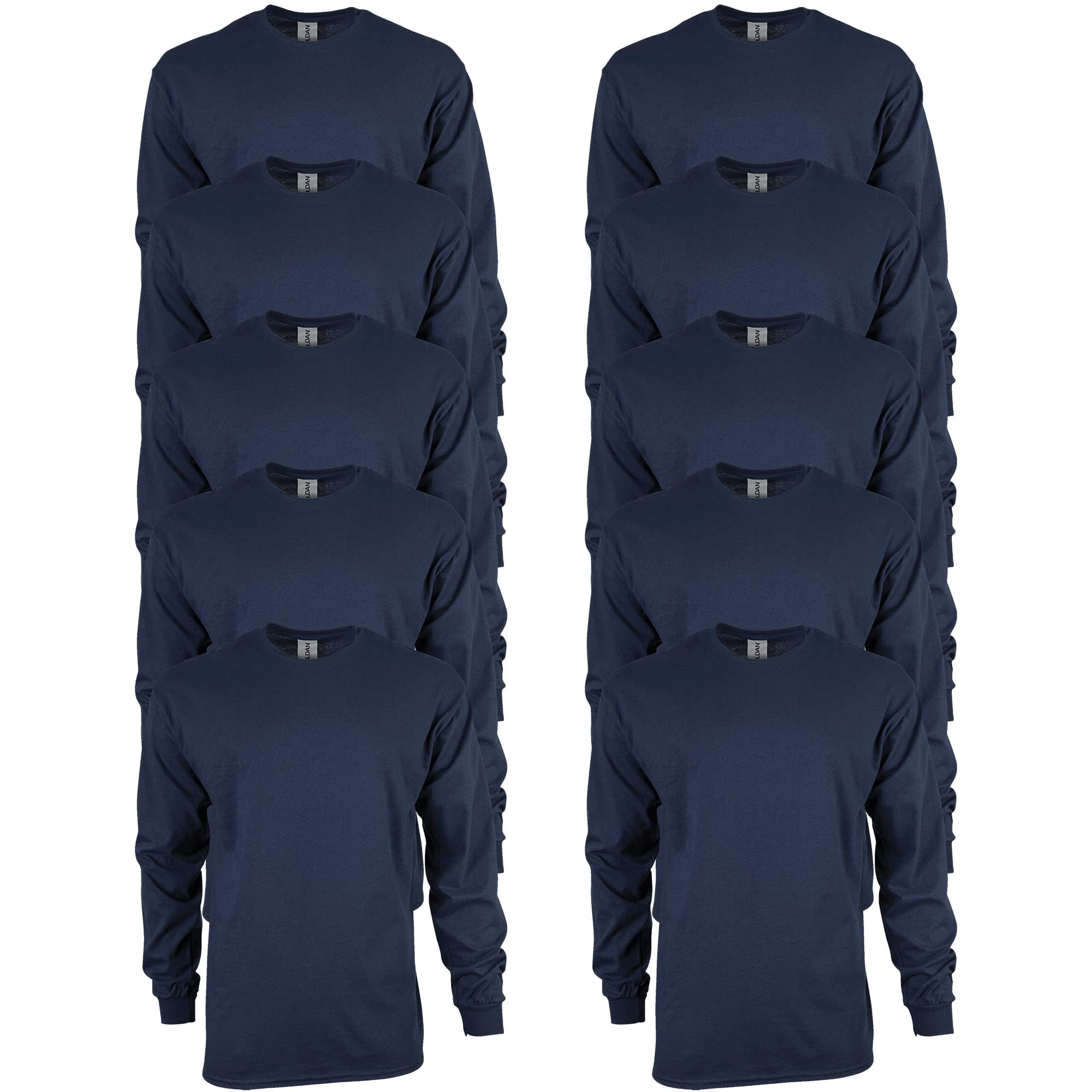 Gildan Men's Ultra Cotton Long Sleeve TShirt, Style G2400, Multipack