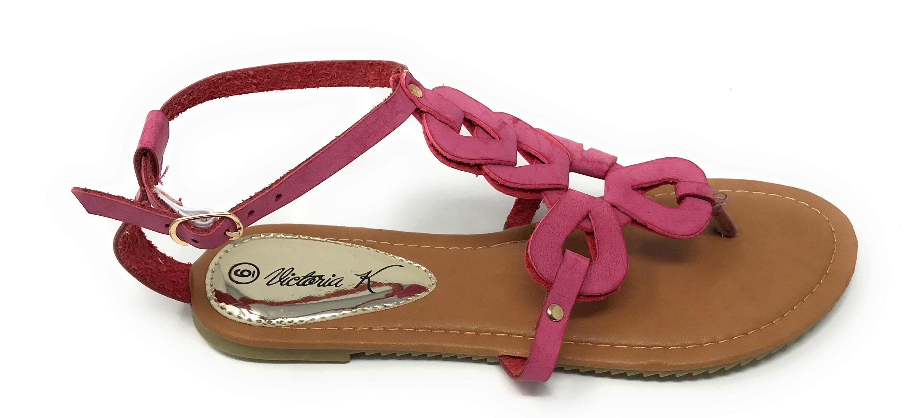 Victoria K Women's Gladiator Multi Loops Crossover Sandals