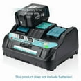 thumbnail image 3 of 12A 18V DC18RD Dual Ports Battery Charger for Makita 14.4V-18V Lithium-Ion Battery BL1415 BL1430 BL1830 BL1840 BL1850 BL1850B, 3 of 10
