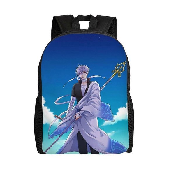 Gintoki Sakata Versatile Backpack Washable casual style School Student Backpack Trendy Oxford Cloth Computer Bag
