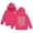 Hot Pink, variant on SonxaHe Toddler Girl's Hoodies Sweatshirts Letter Prints Thick Warm Winter Comfy Loose Hoodie Black,Sized 2-3