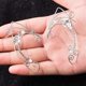 thumbnail image 2 of Clips de oreja de elfo, clips hechos a mano en pendientes - Pearl Wing Borla Fi, 2 of 5