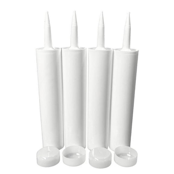4 Empty Caulk Tubes, Fillable Sealant Caulking Tubes