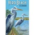 thumbnail image 3 of Vero Beach, Florida, Blue Heron (100% Cotton Tea Towel, Decorative Hand Towel, Kitchen and Home), 3 of 3