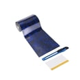 thumbnail image 1 of Uxcell 1Set 12" x 5ft PET Carbon Fiber Vinyl Wrap with Scraper, Blue, 1 of 7