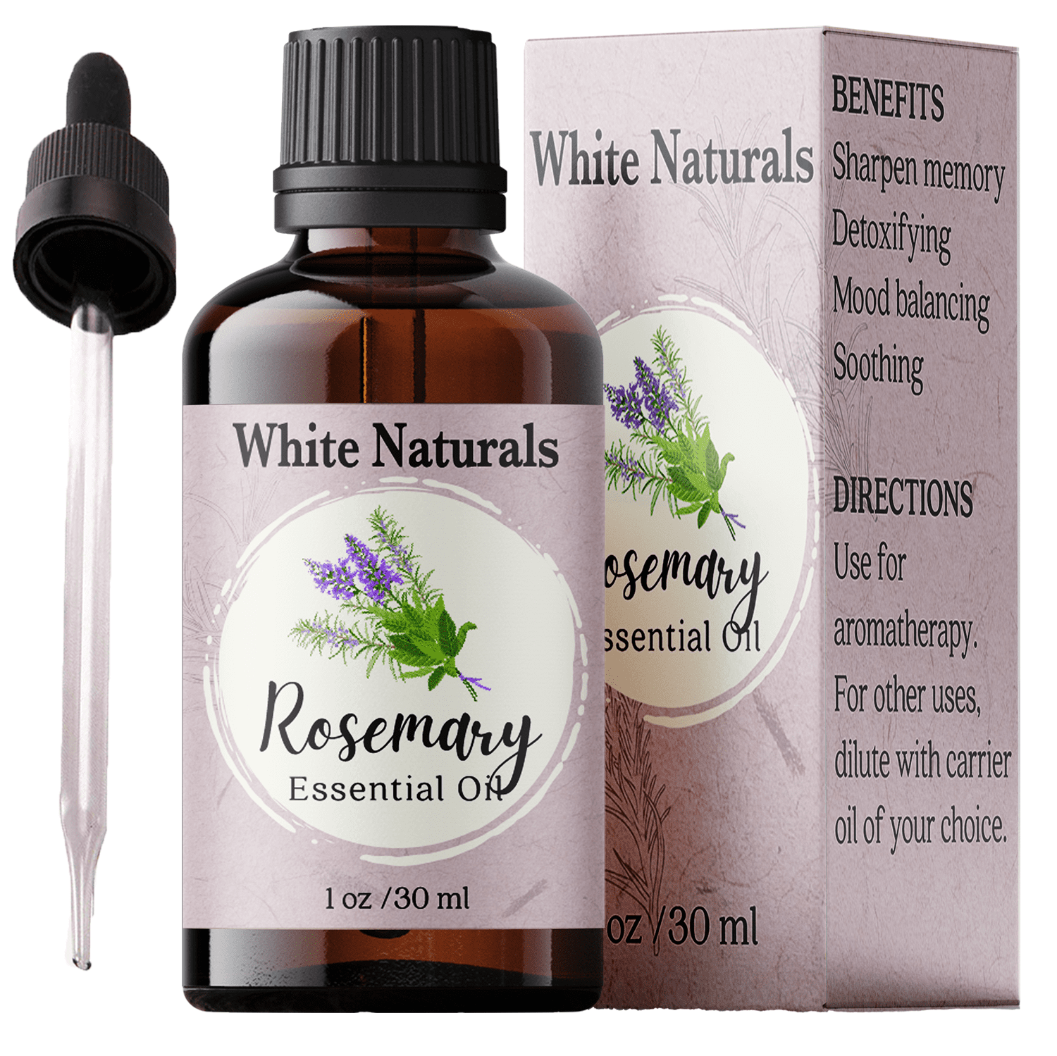Rosemary Essential Oil Organic 100 Pure & Natural, Authentic Premium