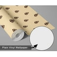 thumbnail image 6 of S4Sassy Peel and Stick Wall Covering, Floral Buti Print Removable Walls Wrap- Asian Style Walls Mural, Instant Wall Makeover for Bathroom, Closet Interior- Self-Adhesive Wallpaper Vinyl- Tan, 25"x60", 6 of 9