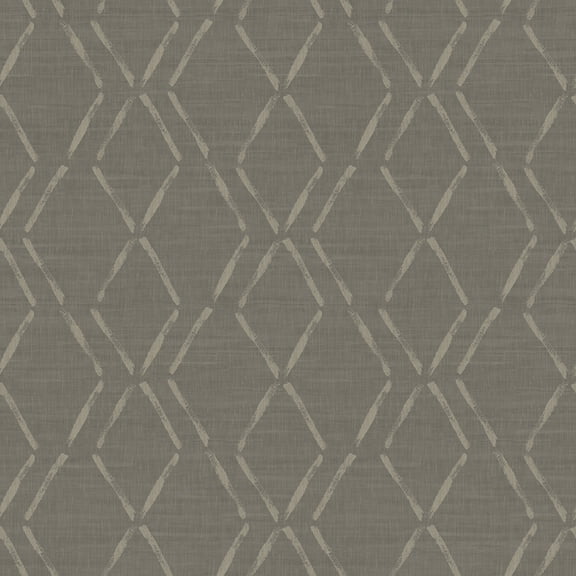 Tapa Brown Trellis Wallpaper, 20.5-in by 33-ft, 56.4 sq. ft