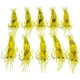 thumbnail image 1 of Señuelo para Peces de Mar LobstaHook 2Paq 20pzs 45x15mm 1.3g Amarillo Silicon Suave Anzuelo, 1 of 2