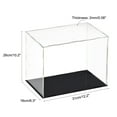 thumbnail image 2 of Uxcell Acrylic Clear Display Case Box Dustproof Protection Showcase  11.8''x5.9''x9.8'', 2 of 6