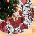 thumbnail image 5 of FMSHPON Skull Xmas Christmas Tree Skirt Stand Mat for Holiday Party Decoration Indoor Outdoor 36 inches, 5 of 6