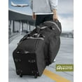 OutdoorMaster Padded Golf Travel Bag with Wheels, 900D Heavy Duty
