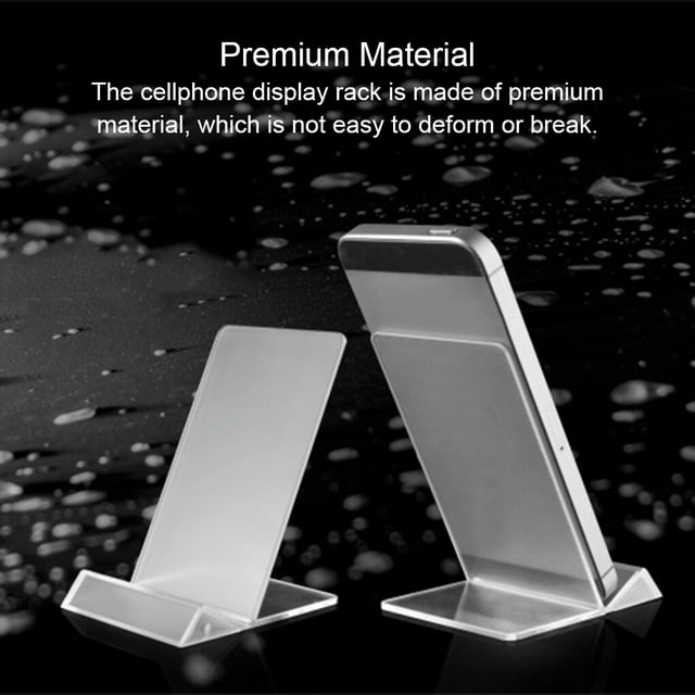 kurtrusly Acrylic Cellphone Rack Indoor Holding Container Tabletop Support Racks Storage Holders Compact Structure Simple Display Stand