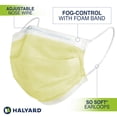 thumbnail image 3 of HALYARD FLUIDSHIELD 1 Disposable Procedure Mask with SO SOFT Lining and SO SOFT Earloops, Yellow, Level 1, 25867 (Box of 50), 3 of 6