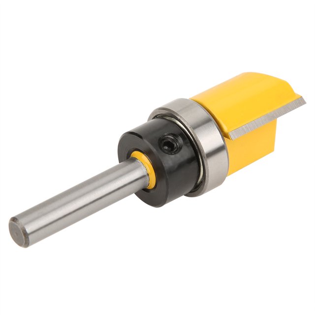1/4in Shank Bearing Flush Trim Woodworking Router Bit Milling Cutter Carpenter Tool 1/4X3/4X20