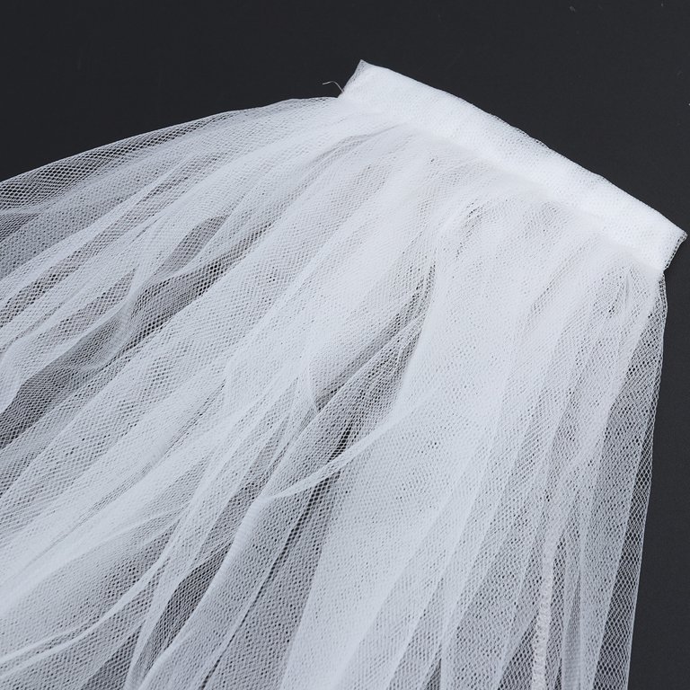 HemerVows White Floral Bridal Veils: Short Shoulder Length Veil with Comb  Wedding Party Bride Hair Accessories for Women and Girls - Yahoo Shopping
