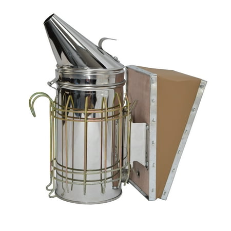 New Bee Hive Smoker Stainless Steel w/Heat Shield Beekeeping Equipment from VIVO (BEE-V001)