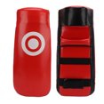thumbnail image 4 of Almohadilla para patadas de taekwondo, almohadilla para patadas de boxeo con superficie de perforación curvada, almohadilla para patadas de karate de cuero pu para atrenamiento, 4 of 7