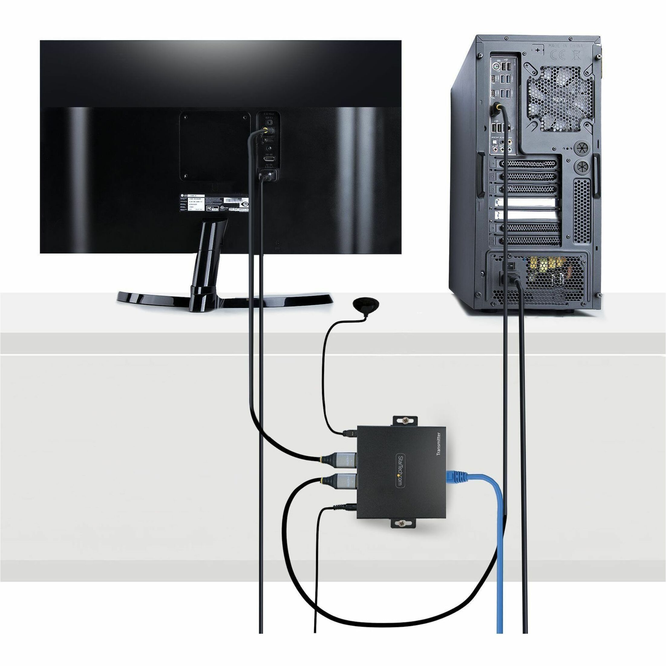 StarTech 4K HDMI Extender Over CAT5/CAT6 Cable 60Hz Video Extender