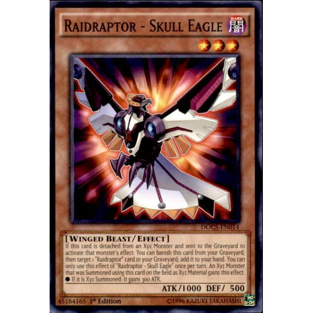 Yugioh Dimension Of Chaos Raidraptor Skull Eagle Docs En014 Walmart Com Walmart Com
