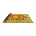 thumbnail image 2 of Ahgly Company Indoor Square Persian Yellow Traditional Area Rugs, 7' Square, 2 of 4