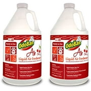 Odoban Professional Series Ready-To-Use Air Cherry Liquid Air Freshener, 2-Pack, 1 Gallon Each, Cherry Scent