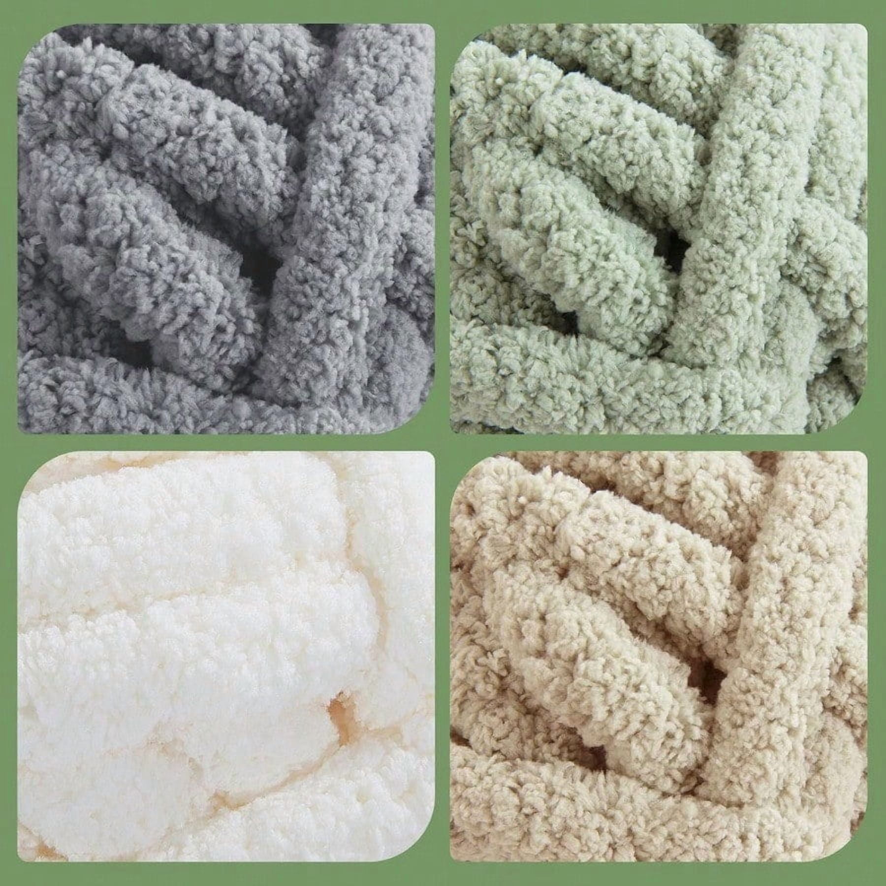 8 Pack Assorted Chunky Yarn for Crochetinger Bulky Large Soft Fluffy Yarn Plush Fuzzy Yarn Thick Chenille Yarn for Hand Knitting/Arm Knitting 27yds 8 oz Each Skein