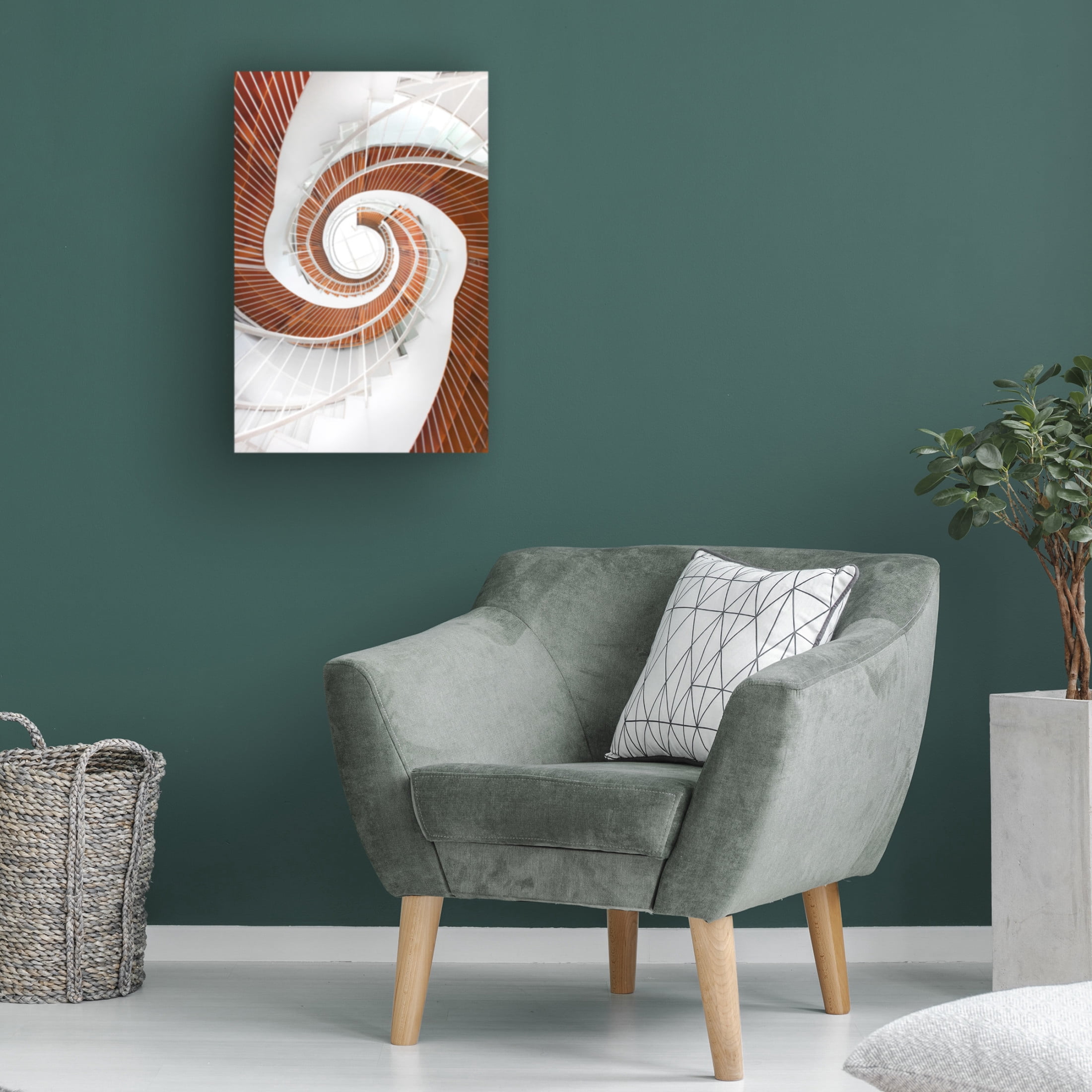 Trademark Fine Art Peiyin Wang Spiral Staircase Canvas Wall Art