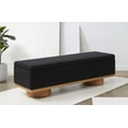 thumbnail image 4 of SAFAVIEH Couture Vianna Solid Boucle Modern Bench with Storage, Black, 4 of 16