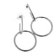 thumbnail image 5 of Pendientes colgantes de gancho, regalo vintage, moda, circulares, joyería para mujer, pendientes de botón Plata, 5 of 9