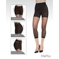 thumbnail image 5 of MeMoi Sheer Footless Capri Shaper Tights - Womens - Female, Small, Black, 5 of 7