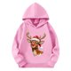 thumbnail image 3 of Sudaderas con capucha para niños y niñas, sudaderas casuales de manga larga, lindas sudaderas de gran tamaño con bolsillo de polar, chaquetas para niñas, 3 of 4