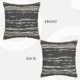 thumbnail image 3 of YFYANG Square Velvet Decorative Throw Pillow, 16"x16" Black Vintage Watercolor Texture Pattern Sofa Bed Cushion Pillows, 3 of 7
