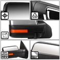 thumbnail image 2 of DNA Motoring TWM-019-T222-CH-R For 2004 to 2014 Ford F150 Chrome Textured Telescoping Manual Folding Side Towing Mirror (Right / Passenger), 2 of 6