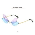 thumbnail image 4 of TIEVOSA 1PC Personalized Retro Steampunk Frameless Gradient Transparent Sunglasses, 4 of 4