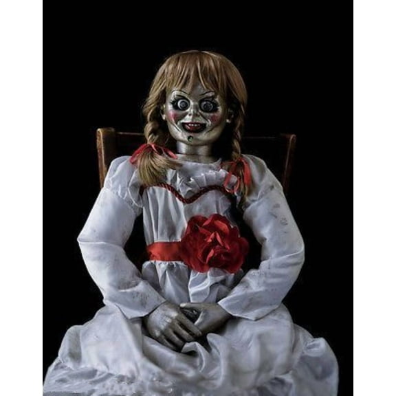 DIY 5D Horror Movie Diamond Art Painting Kits Annabelle 12x16 inch Full Drill Round Diamonds Rhinestone Embroidery for Wall Decoration Holiday Gifts